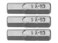 Set 3 BiȚi Torx 1/4'' H6x25mm