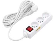 Prelungitor Cu ÎntrerupĂtor, 3 Prize Cu ÎmpĂmÂntare, 5m