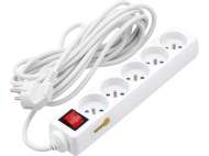 Prelungitor Cu ÎntrerupĂtor, 5 Prize Cu ÎmpĂmÂntare, 5m