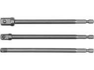 Set 3 Adaptoare Hexagonale 1/4'', 3/8'', 1/2''