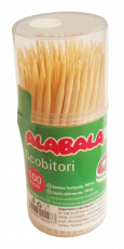 Alabala Clasic Scobitori bambus 100/tub,cutie