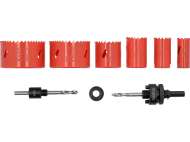 Set Carote Pentru Electricieni, 8 Buc, 22-73mm