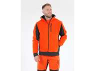 Jacheta Fleece Cu Gluga Sarna Rosie 2xl