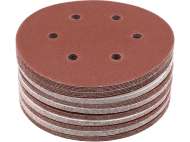 Set 50 Discuri Abrazive Velcro, 150mm, 6 GĂuri, P80