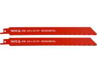 Lamă Metal-Lemn 24Tpi, 225Mm, 2 Buc