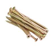 Set 100 suruburi pentru PAL ,lemn si PVC ideale pentru fixari rezistente , montaj mobilier , constructii si imbinari durabile , amprenta  TORX T30 dimensiune 6 x 220 mm , 