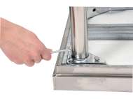 Masă De Lucru 1200X600Xh850+100Mm Cu Spațiu De Depozitare Și Tăblie