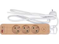 Prelungitor Cu Usb Imitație Lemn 3G 1.4M
