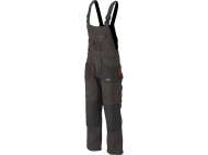 Pantaloni De Lucru Cu Pieptar, Basalt, Mărimea M