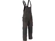 Pantaloni De Lucru Cu Pieptar, Basalt, Mărimea M