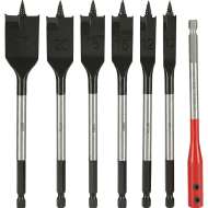 Set Burghie Lemn Plate Cu Varf Sfredel - 7p.