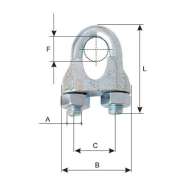Brida Fixare Zincata 12mm / 24x45mm