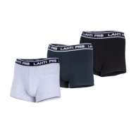 Set 3 Boxeri Barbati Negru-gri-bleumarin - 2xl