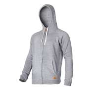 Jacheta Hanorac Cu Gluga Si Fermoar / Gri - 3xl