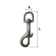 Carabina Breloc Cu Arc Si Inel Rotativ 14x76mm