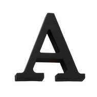Semn Litera Cu Locas Fixare - 95mm / Negru-antic / B